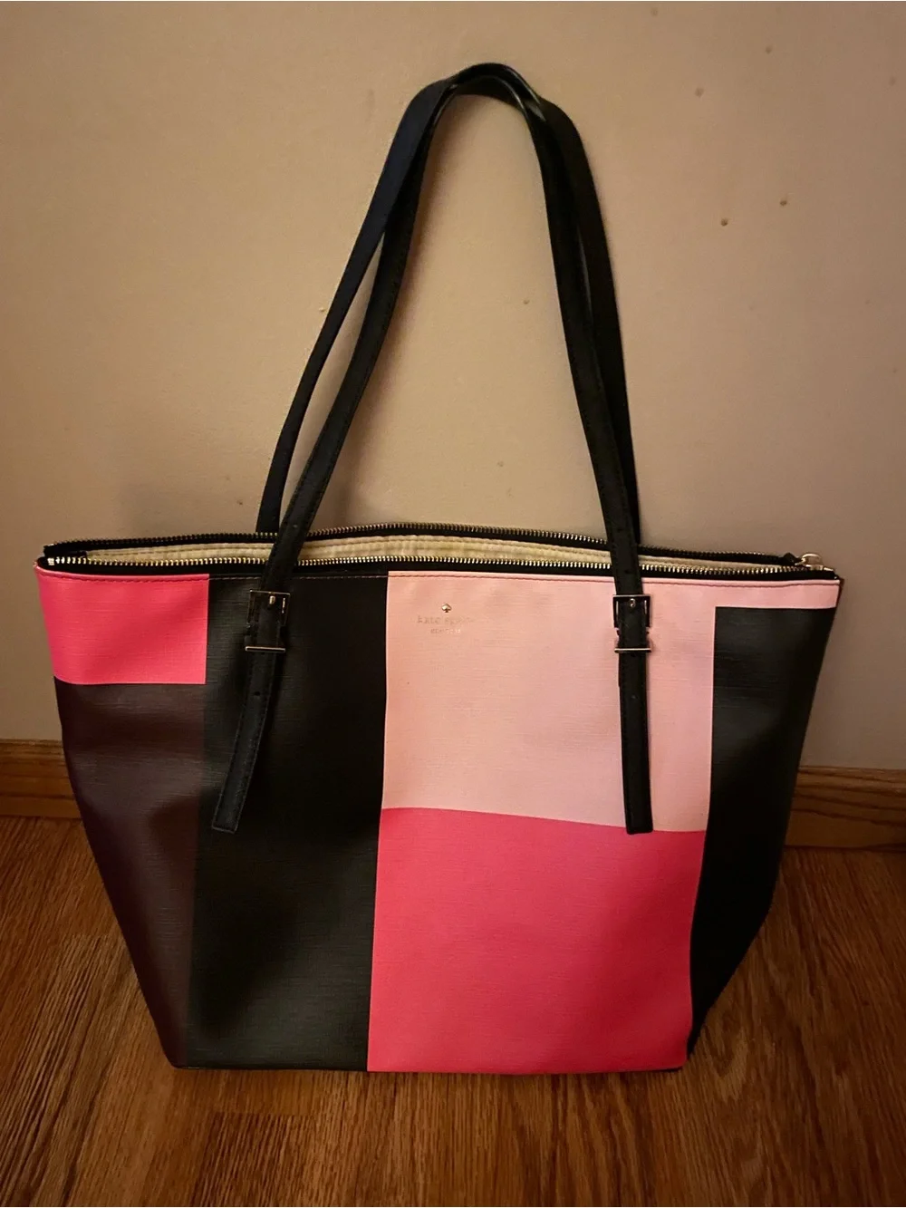kate spade Pink, Light Pink & Black Colorblock Tote